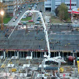 Бетонирование бетононасосом